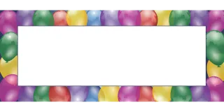 Balloons Frame Event Stickdatei