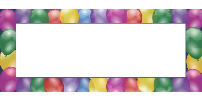 Balloons Frame Event Stickdatei – Kinder