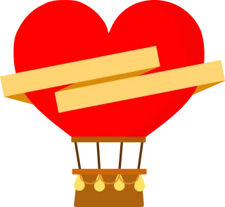 Balloon Love Heart Stickdatei