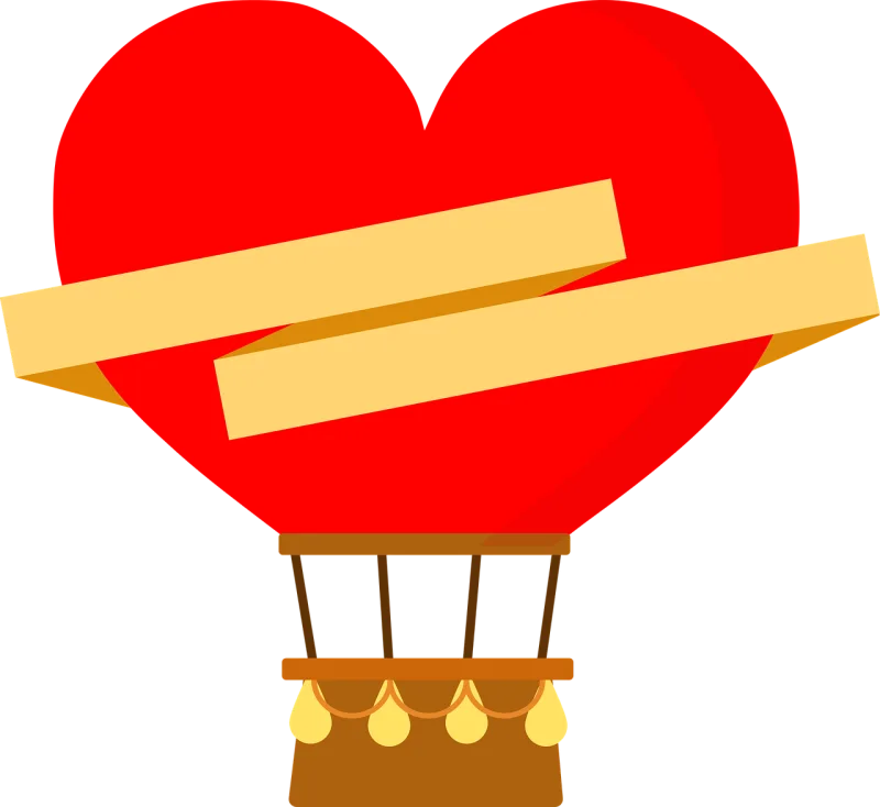 Balloon Love Heart Stickdatei – Herzen & Liebe