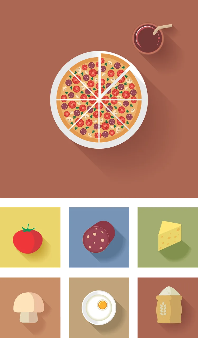 Icon Flat Vector Stickdatei – Essen & Trinken