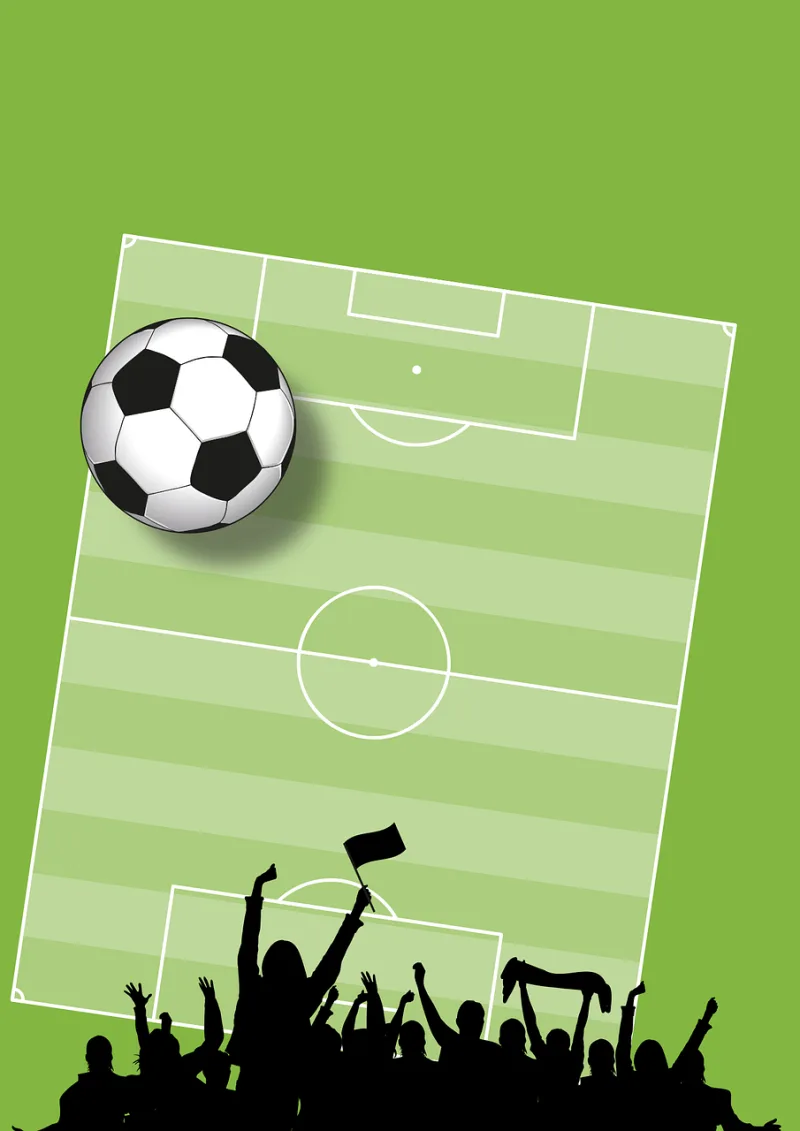 Soccer Background Cheers Stickdatei – Sport