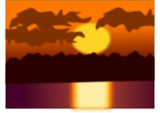 Sunset Sunset glow Clouds Stickdatei