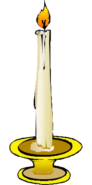 Candle White Candleholer Stickdatei