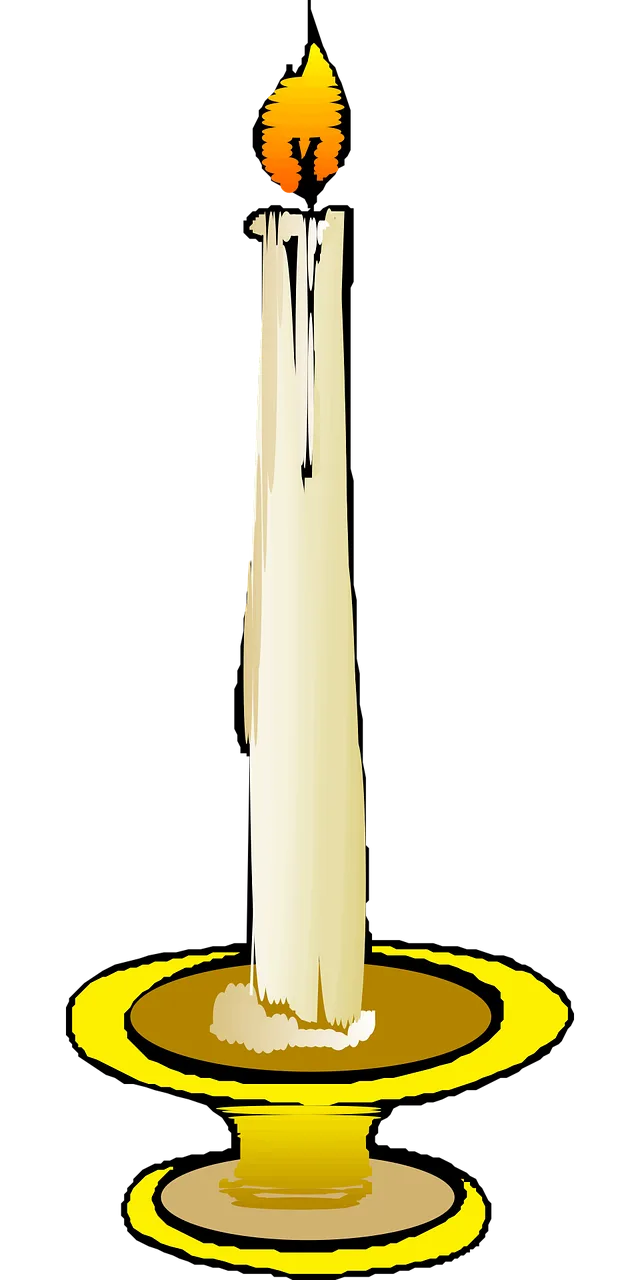 Candle White Candleholer Stickdatei – Weihnachten