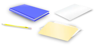Pencil Folder Paper Stickdatei
