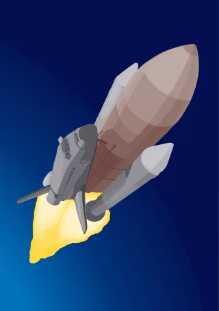 Nasa Spaceship Cosmos Stickdatei