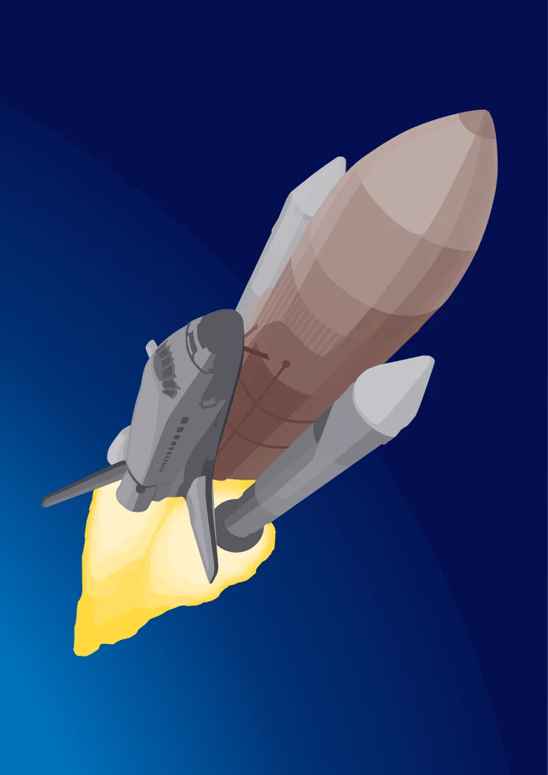 Nasa Spaceship Cosmos Stickdatei – Kinder