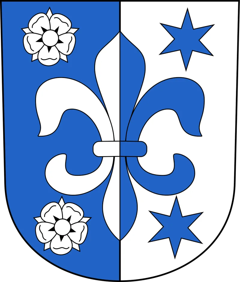 Fehraltorf Coat of arms Crest Stickdatei – Blumen
