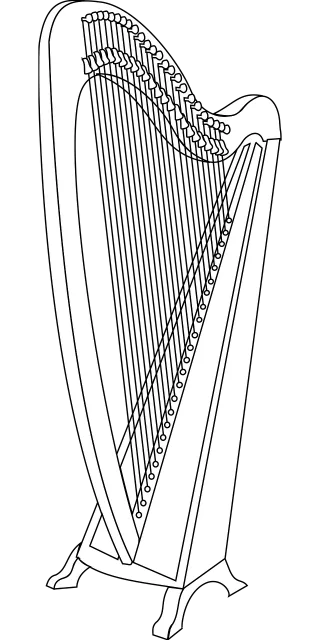 Harp Music Instrument Stickdatei – Musik