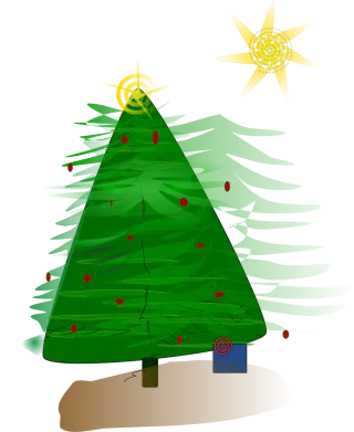 Holiday Christmas Tree Stickdatei