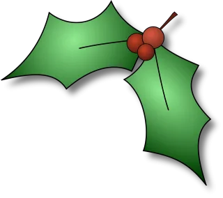 Holly Christmas Xmas Stickdatei