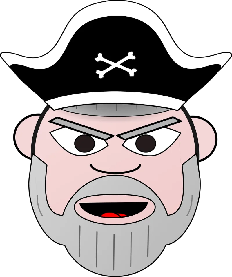 Pirate Captain Old Stickdatei – Kinder
