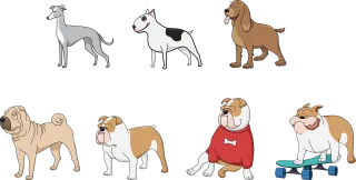 Dog Nature Animals Stickdatei