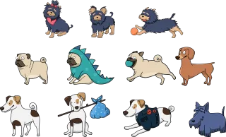 Dog Animals Pet Stickdatei
