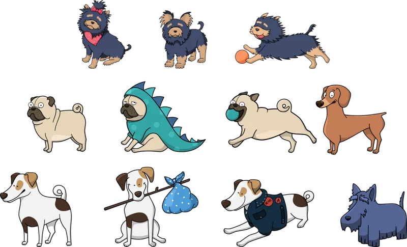 Dog Animals Pet Stickdatei – Tiere