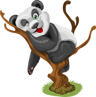 Panda Little panda Baby panda Stickdatei
