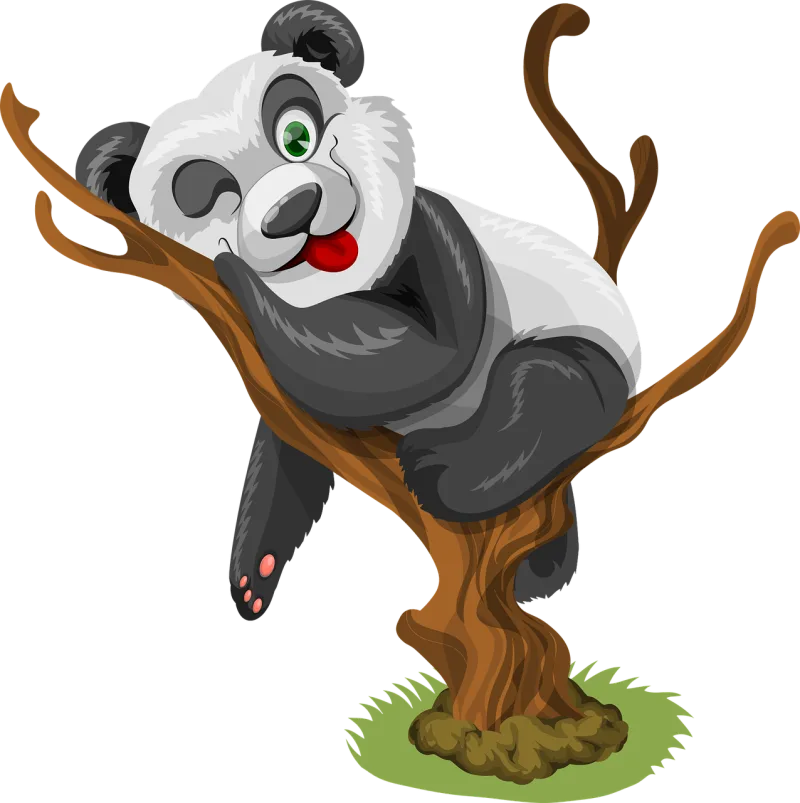 Panda Little panda Baby panda Stickdatei – Tiere