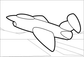 Jet Plane Cartoon Stickdatei – Kinder