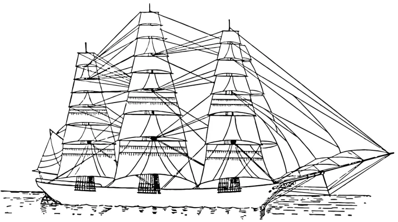 Ship Merchant ship Rigging Stickdatei – Fahrzeuge