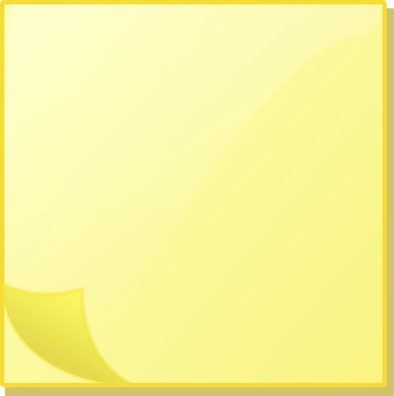Note Sticky note Yellow Stickdatei – Musik