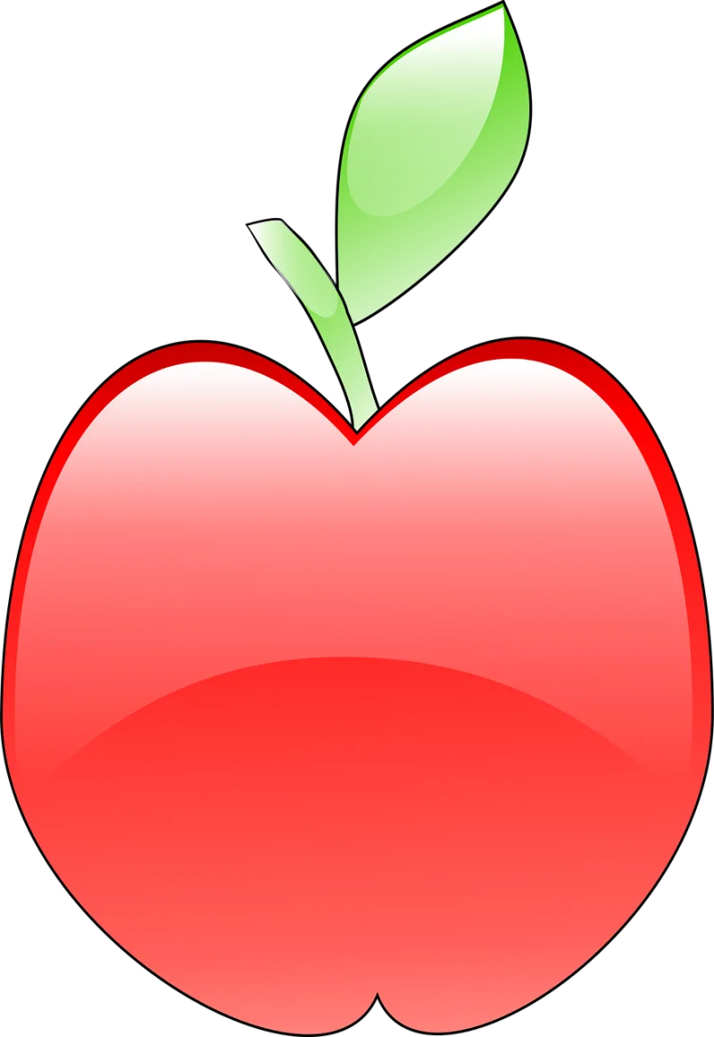Red Apple Fruit Stickdatei – Essen & Trinken