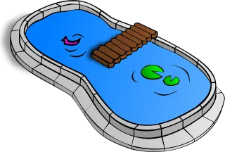Swimming pool Garden Pond Stickdatei