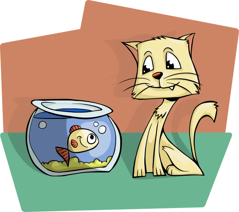 Cat Kitty Aquarium Stickdatei – Tiere