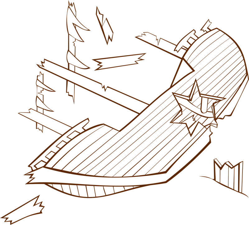Wreck Ship Sunken Stickdatei – Fahrzeuge