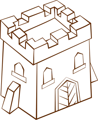 Tower Medieval Castle Stickdatei