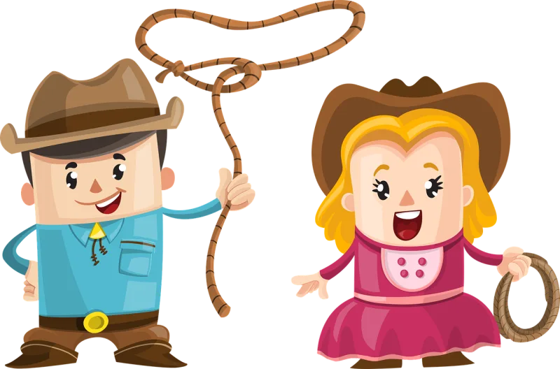 Couple Cowboy Boy Stickdatei – Herzen & Liebe