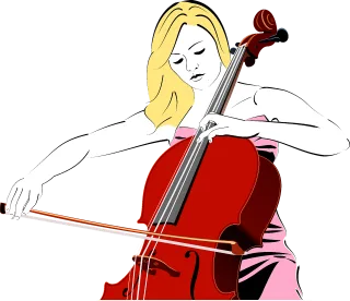 Cello Instrument Musical instrument Stickdatei