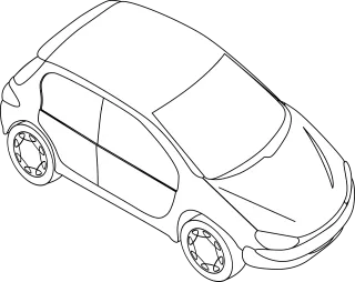 Car Automobiles Transportation Stickdatei