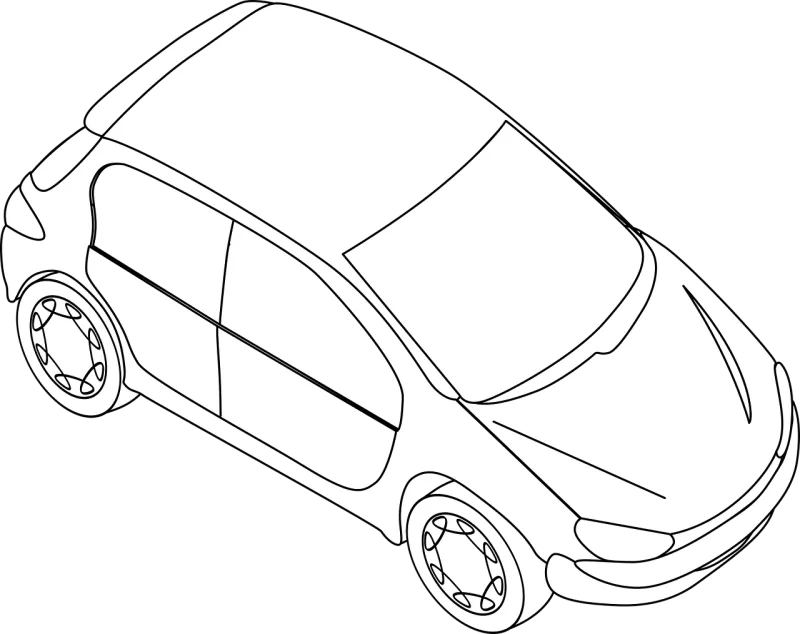 Car Automobiles Transportation Stickdatei – Fahrzeuge