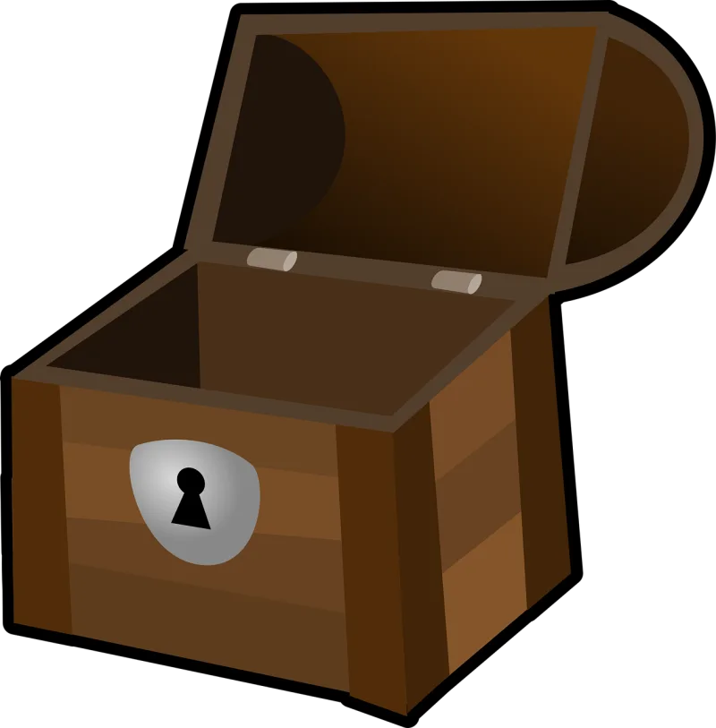 Chest Treasure Box Stickdatei – Kinder