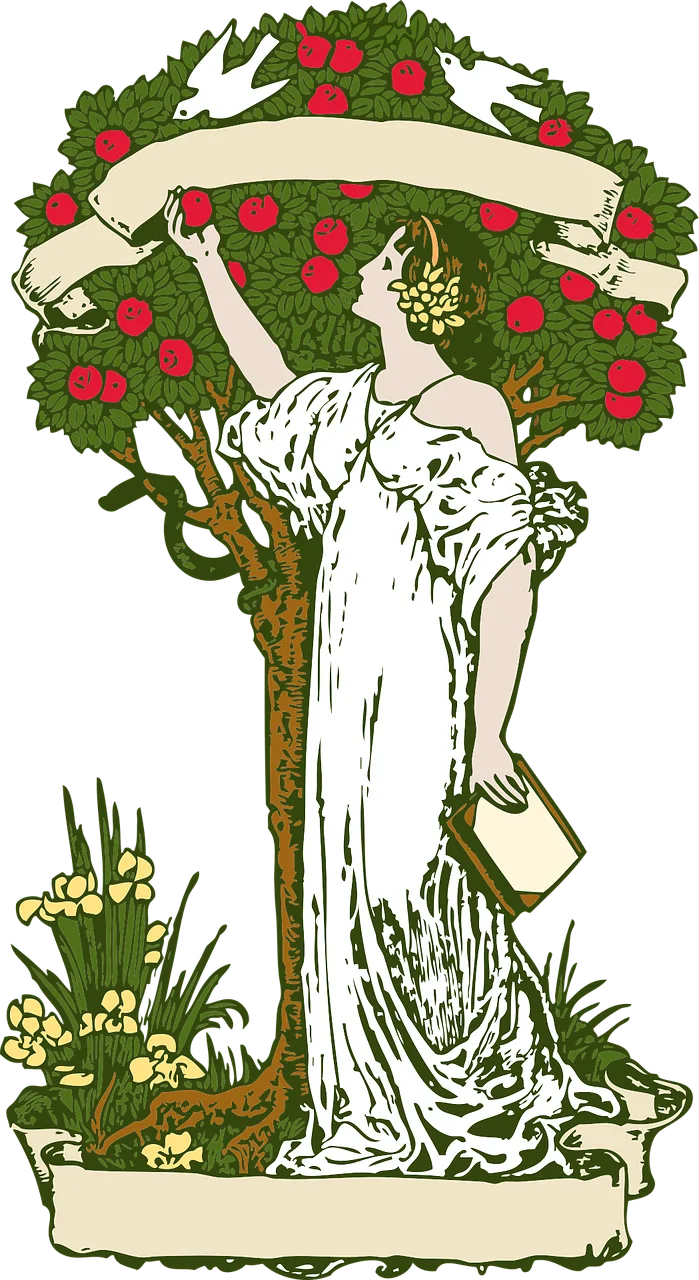 Tree Woman Book Stickdatei – Essen & Trinken