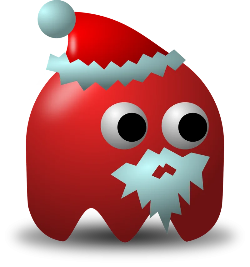 Pacman Pac-man Game Stickdatei – Weihnachten