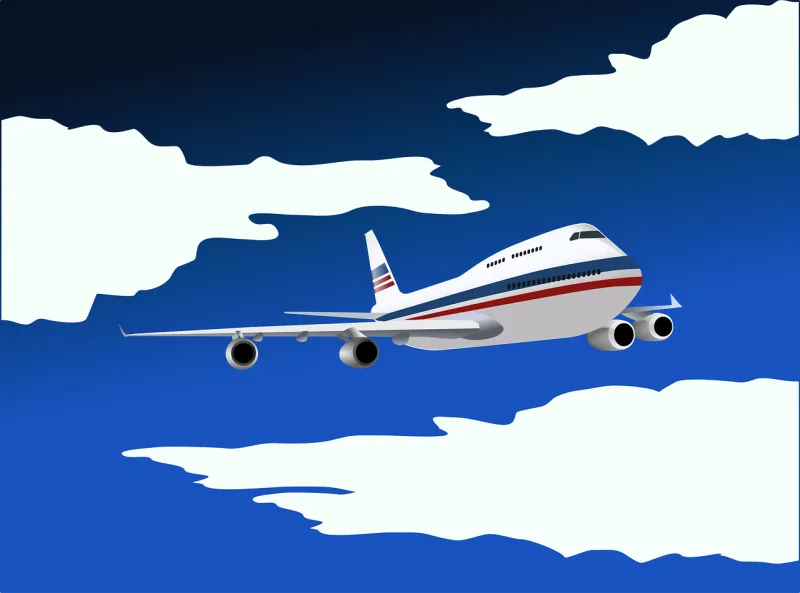 Airplane Aircraft Airline Stickdatei – Kinder
