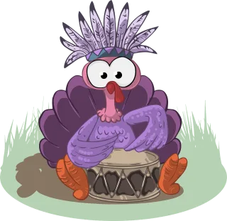 Turkey Indian Drum Stickdatei