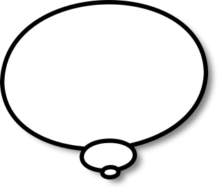 Think Thinking Speech bubble Stickdatei