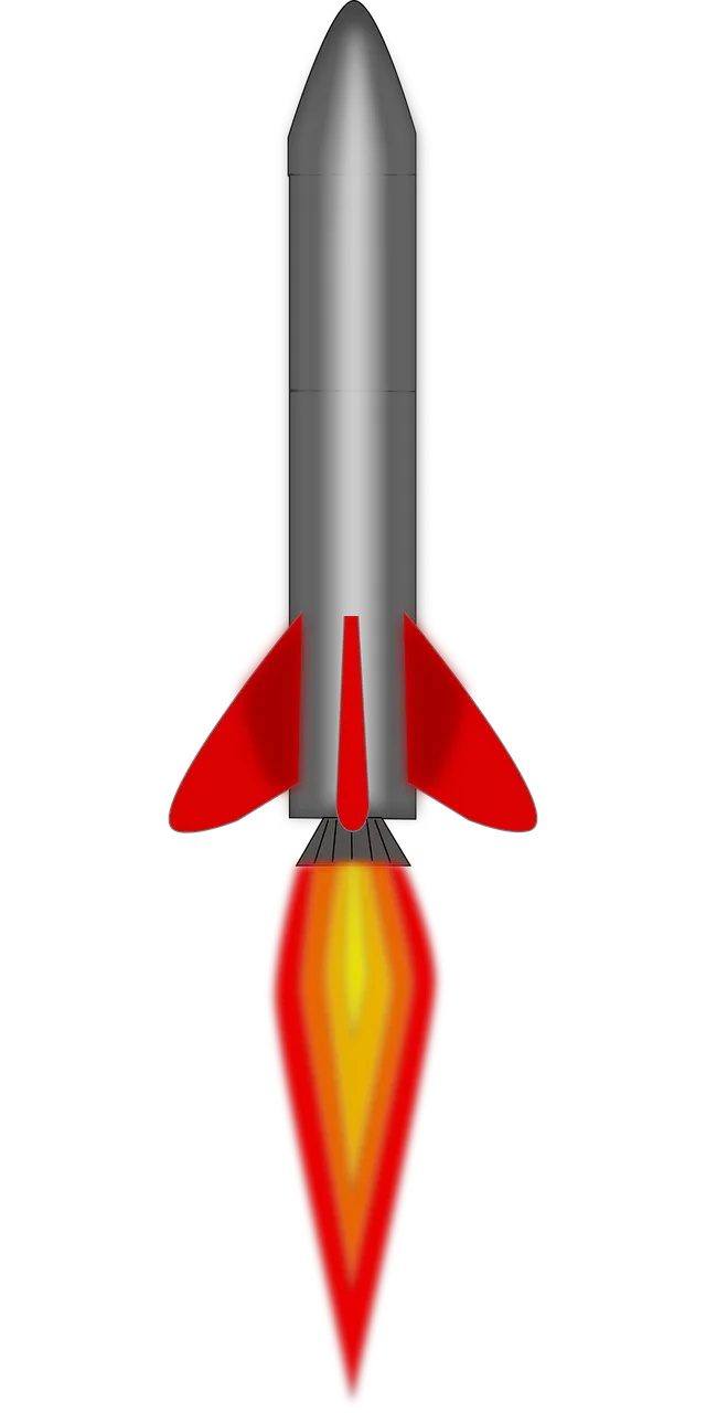 Rocket Missile Lift-off Stickdatei – Kinder