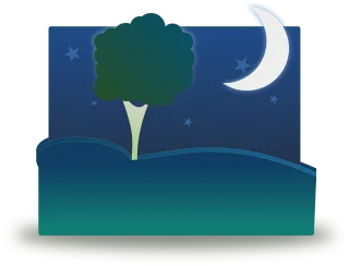 Night Landscape Tree Stickdatei