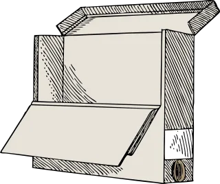 Cardboard box Office Equipment Stickdatei