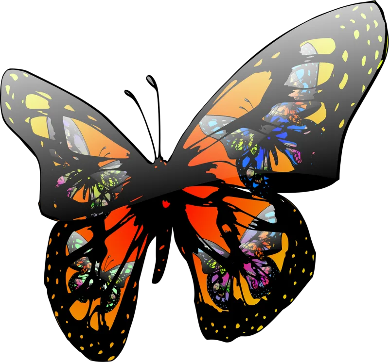 Butterfly Insect Wildlife Stickdatei – Tiere