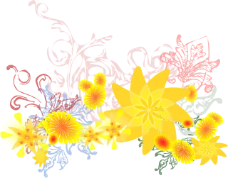 Flower Yellow Flourish Stickdatei – Blumen
