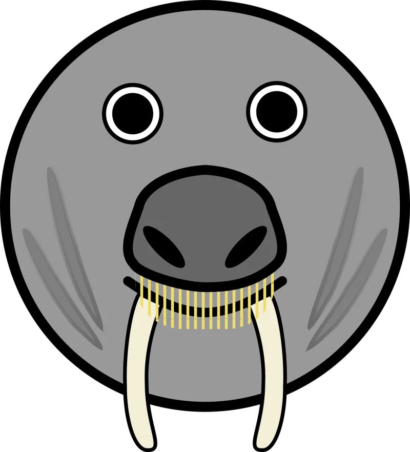 Elephant seal Seal Horns Stickdatei – Tiere