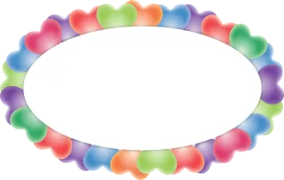 Balloon Oval Burst Stickdatei