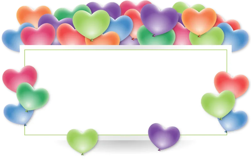 Frame Border Holder Stickdatei – Herzen & Liebe