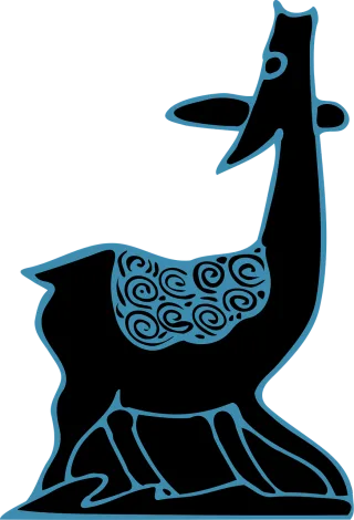 Antelope Animal Batik Stickdatei