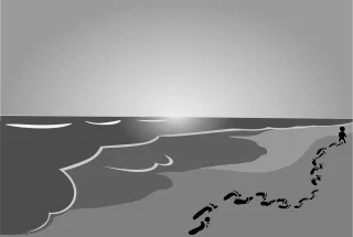Beach Baby Child Stickdatei